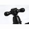 Kingston Brass English Country 8" Bridge Kitchen Faucet W/ Sprayer, Black KS7270AXBS - alternate 6